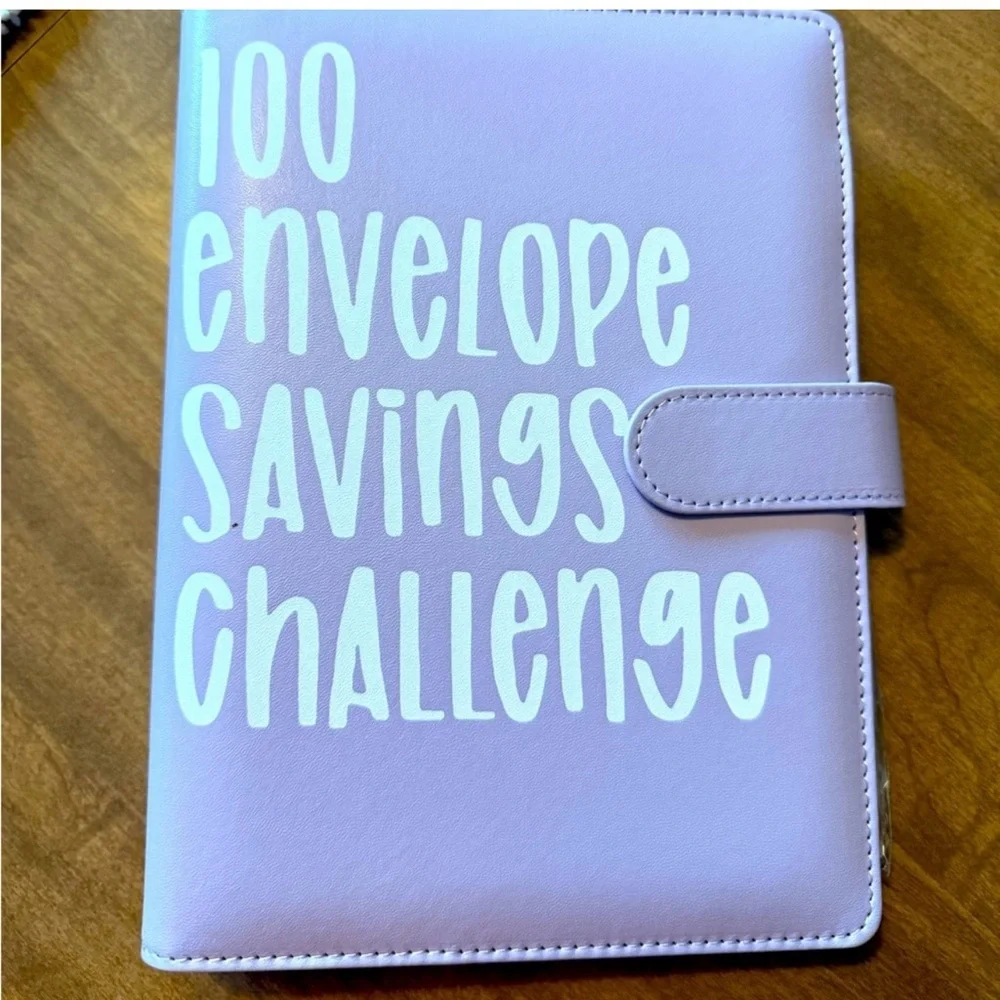 Brand New Purple 100 Days SAVINGS Challenge Book